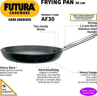 Hawkins Futura HA Frying Pan - 30cm w/o Lid- 6pcs (AF30)