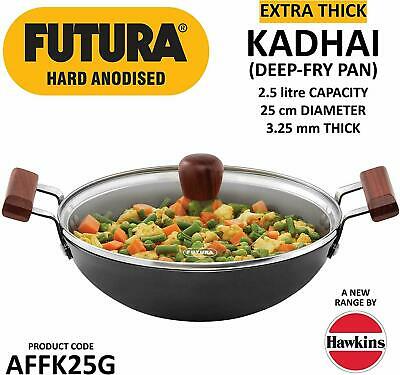 Hawkins HA Deep Frying Pan 2.5L with G/Lid 2.5L - 8Pcs (AFFK25G)