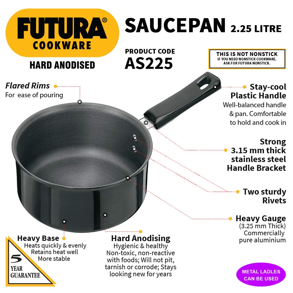 Hawkins Futura HA  Saucepan 2.25L- 8Pcs (AS225)