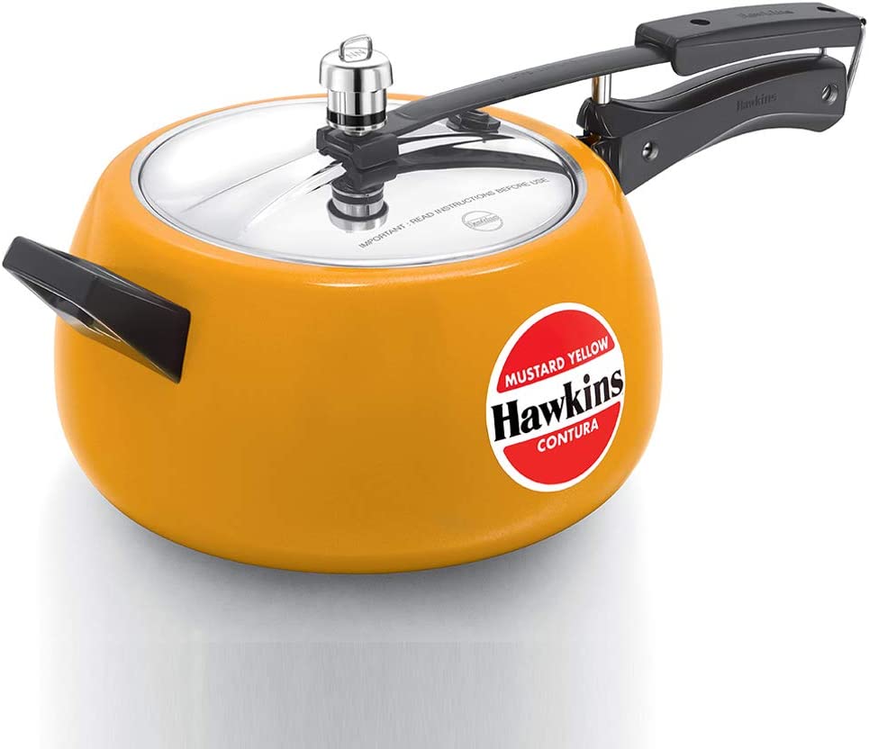 Hawkins Contura Cooker Mustard Yellow 5L- 6 pcs (CMY50)