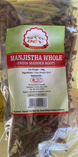 Dev Manjistha Whole Ayurvedic 100gm X 50