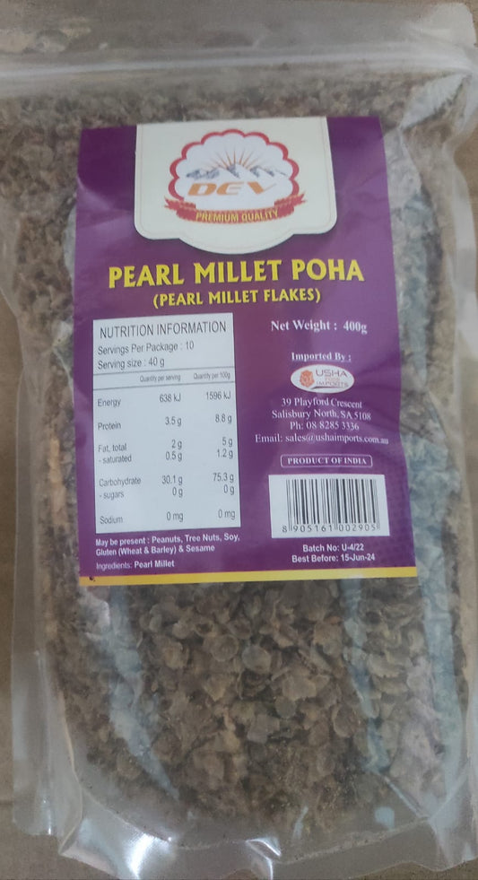 Dev Pearl Millet Poha (Pearl Millet Flakes) 400gm X 20