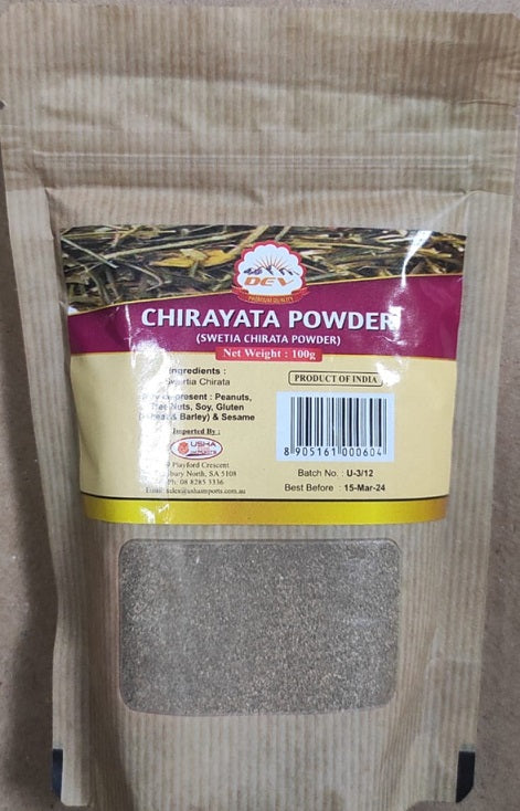 Dev Chirayata Powder Ayurvedic 100gm X 10