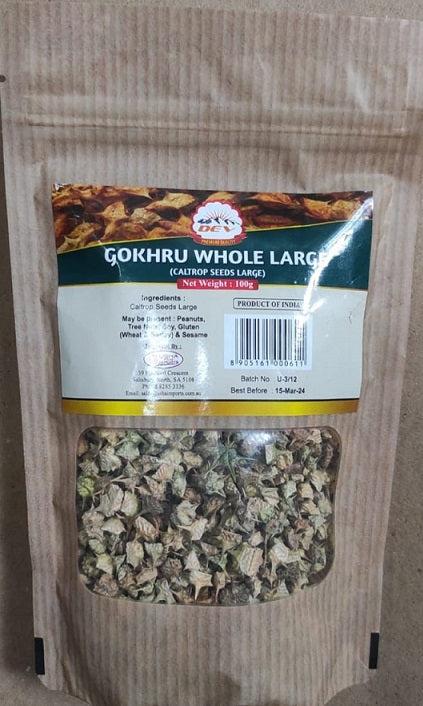 Dev Gokhru Whole Large Ayurvedic 100gm X 10