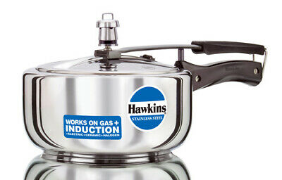 Hawkins Stainless Steel Cooker 3L Wide Induction Compatible 3L- 6Pcs (HSS3W)