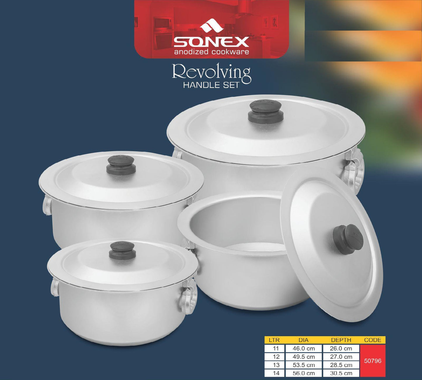 Sonex Revolving Handle Set 11-14 (50796)