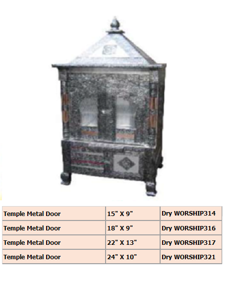 Temple Metal Door 24-x 10- per unit